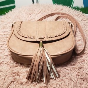 Mauve Pink Crossbody Purse